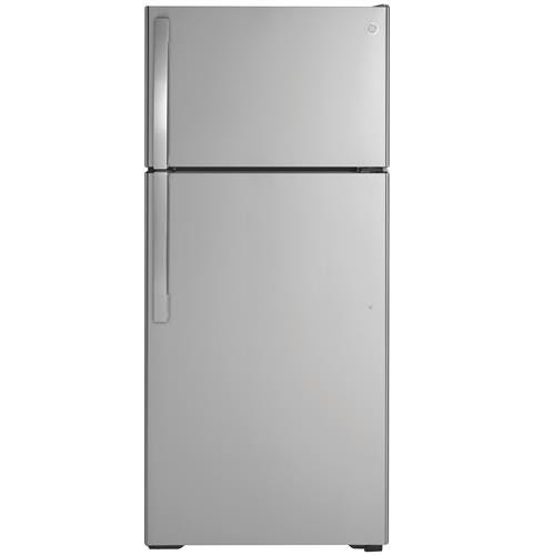 GE ENERGY STAR 16.6 Cu. Ft. Top-Freezer Refrigerator GTE17GSNRSS