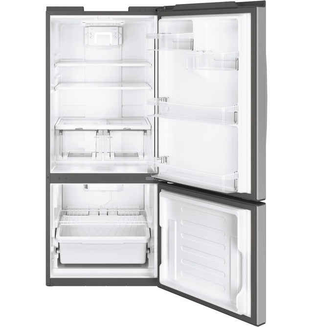 GE ENERGY STAR 21.0 Cu. Ft. Bottom-Freezer Refrigerator GBE21DYKFS