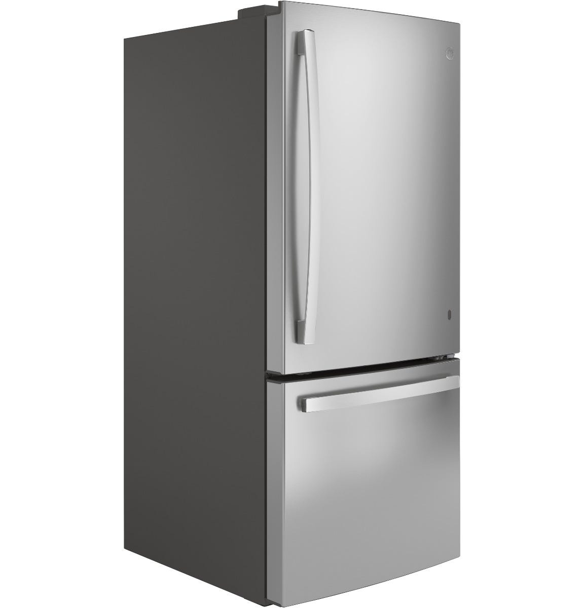 GE ENERGY STAR 21.0 Cu. Ft. Bottom-Freezer Refrigerator GBE21DYKFS