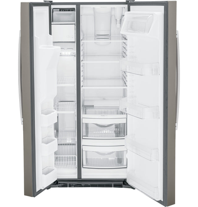 GE 23.0 Cu. Ft. Side-By-Side Refrigerator GSS23GMPES-Slate