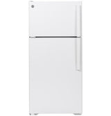 GE ENERGY STAR 15.6 Cu. Ft. Top-Freezer Refrigerator GTE16DTNLWW