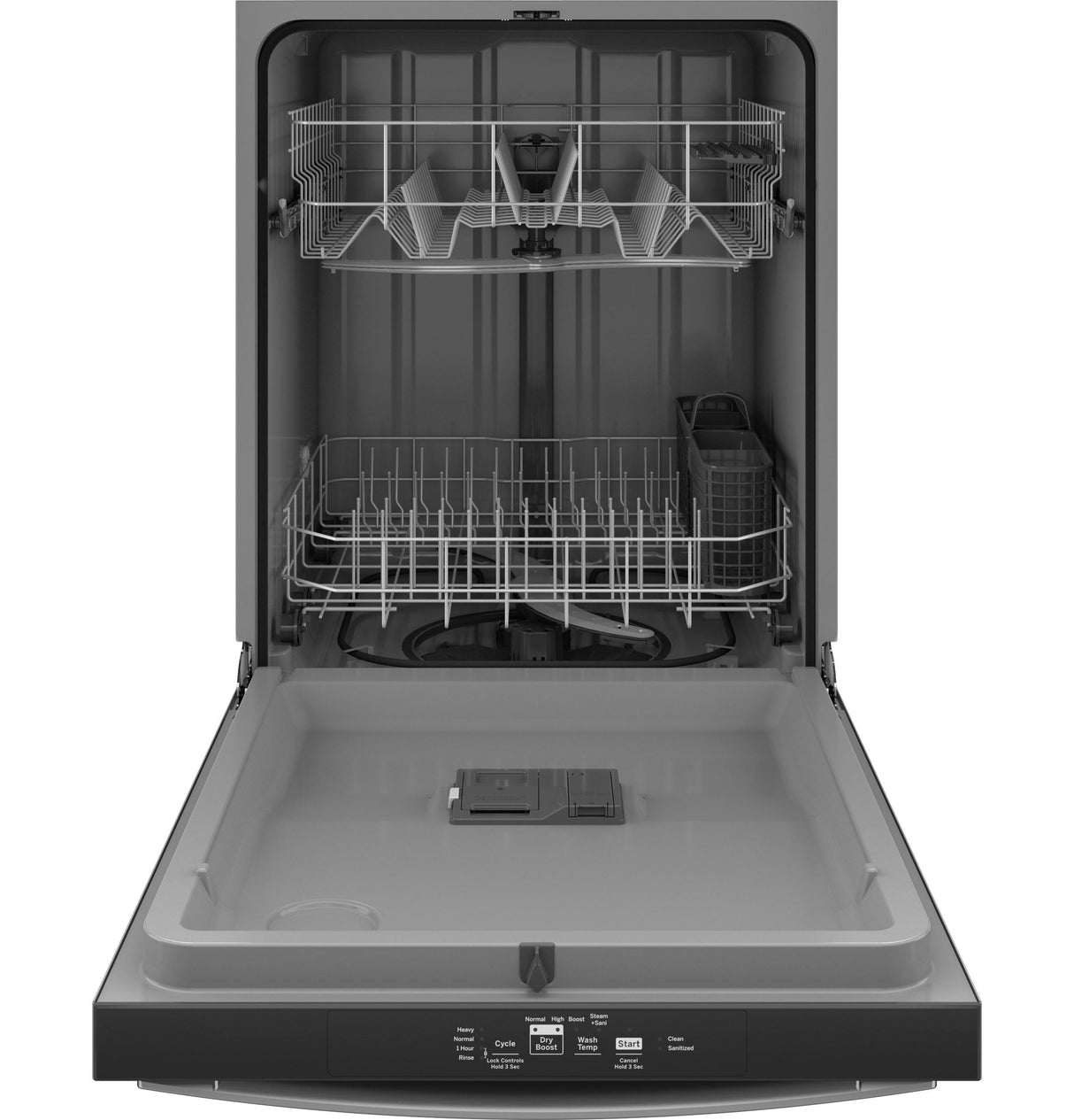 GE ENERGY STAR® Top Control with Plastic Interior Dishwasher with Sanitize Cycle & Dry Boost GDT535PGRBB