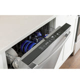 GE TOP CONTROL WITH PLASTIC INTERIOR DISHWASHER WITH SANITIZE CYCLE DRY BOOST GDT550PGRBB-Black