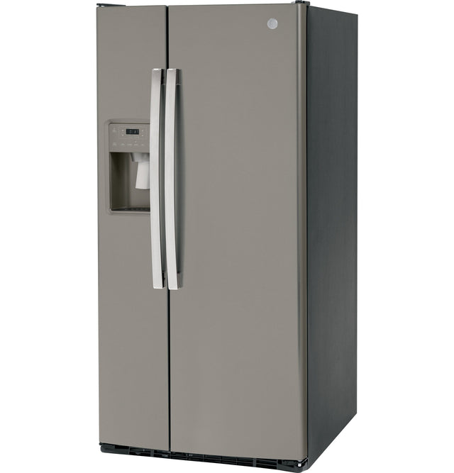 GE 23.0 Cu. Ft. Side-By-Side Refrigerator GSS23GMPES-Slate