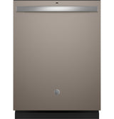 GE TOP CONTROL WITH PLASTIC INTERIOR DISHWASHER WITH SANITIZE CYCLE DRY BOOST GDT550PMRES-Slate