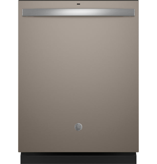 GE TOP CONTROL WITH PLASTIC INTERIOR DISHWASHER WITH SANITIZE CYCLE DRY BOOST GDT550PMRES-Slate