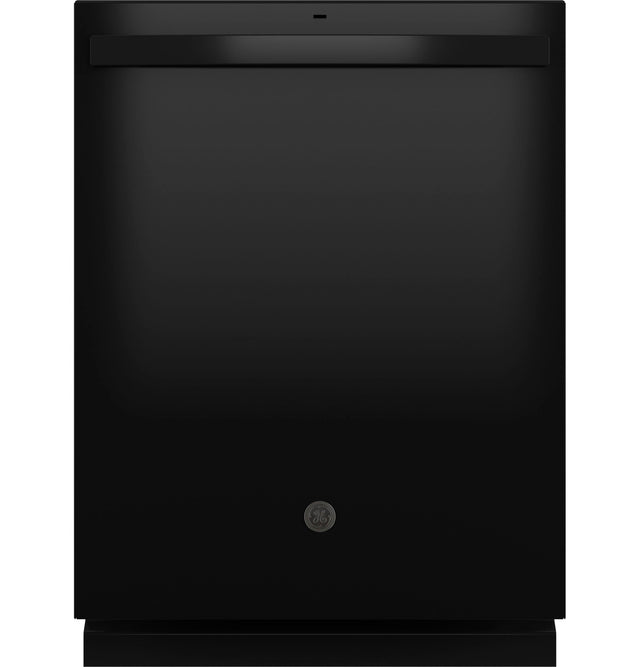 GE TOP CONTROL WITH PLASTIC INTERIOR DISHWASHER WITH SANITIZE CYCLE DRY BOOST GDT550PGRBB-Black