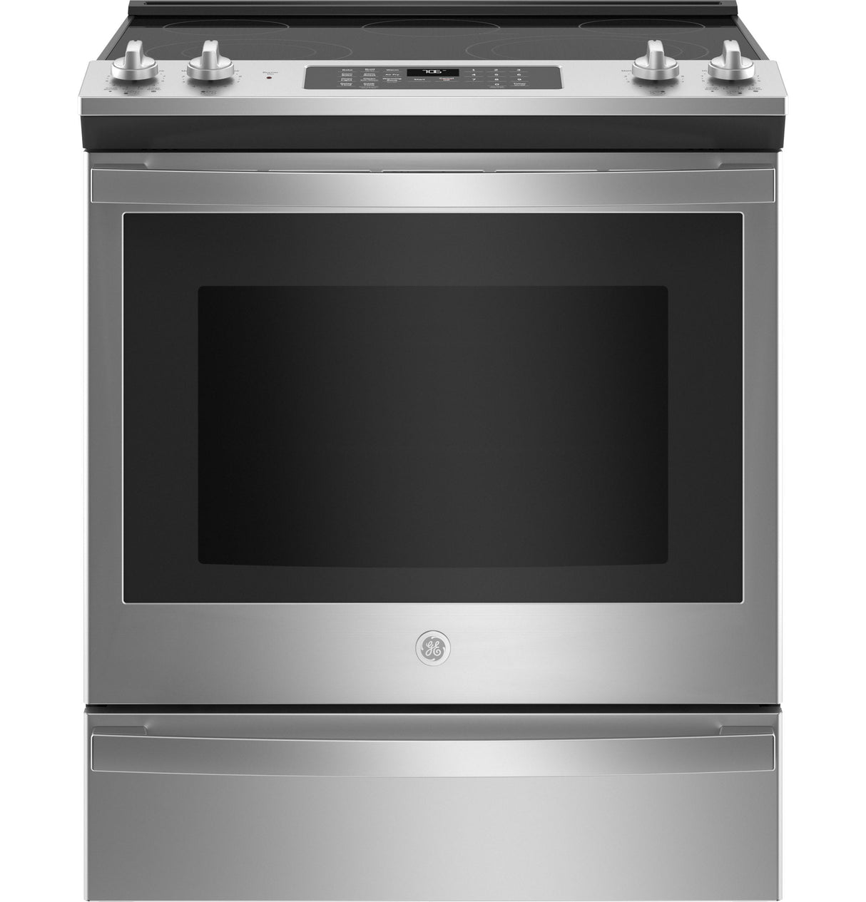 GE 30" Slide-In Electric Convection Double Oven Range JSS86SPSS