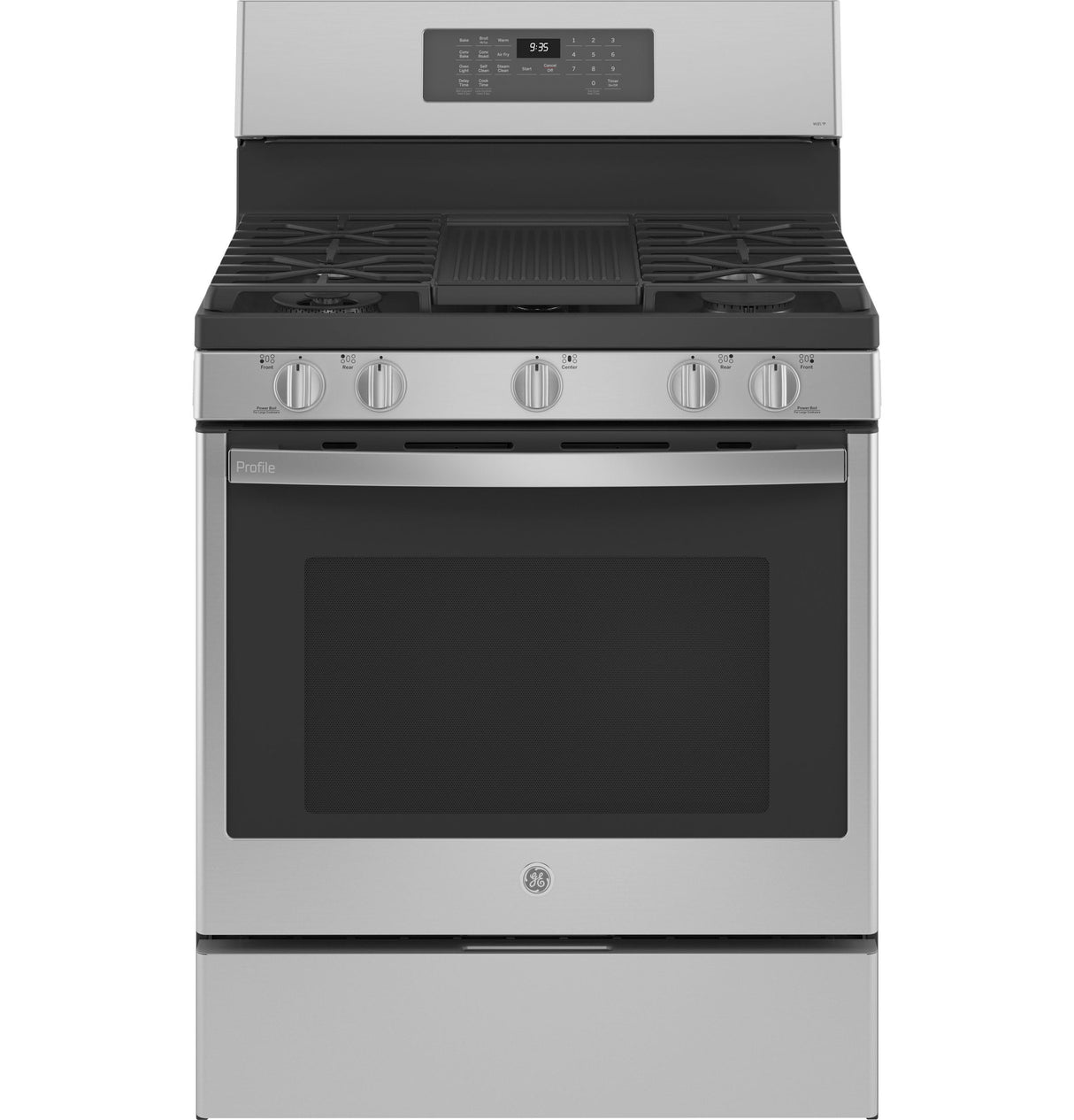 GE Profile 30 Inch Smart Freestanding Gas Range with 5 Burners PGB935YPFS