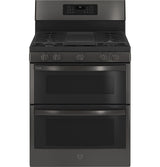 GE Profile™ 30" Free-Standing Gas Double Oven Convection Range with No Preheat Air Fry PGB965BPTS