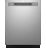 GE Top Control with Plastic Interior Dishwasher with Sanitize Cycle Dry Boost GDP630PYRFS-Fingerprint Resistant Stainless Steel