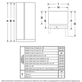 GE 23.0 Cu. Ft. Side-By-Side Refrigerator GSS23GGPWW-White