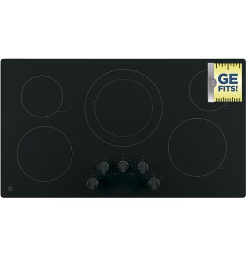 GE 36" Built-In Knob Control Electric Cooktop JP3036DLBB