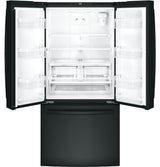 GE ENERGY STAR 18.6 Cu. Ft. Counter-Depth French-Door Refrigerator GWE19JGLBB