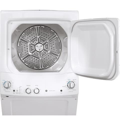 GE Unitized Spacemaker 3.8 DOE cu. ft. Stainless Steel Washer and 5.9 cu. ft. Electric Dryer GUD27ESSMWW