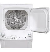 GE Unitized Spacemaker 3.8 DOE cu. ft. Stainless Steel Washer and 5.9 cu. ft. Gas Dryer GUD27GSSMWW