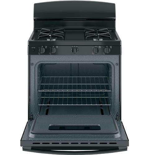 GE 30" Free-Standing Front Control Gas Range JGBS10DEMBB