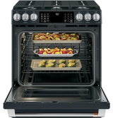 Café 30" Slide-In Front Control Gas Oven with Convection Range with Warming Drawer CGS700P3MD1