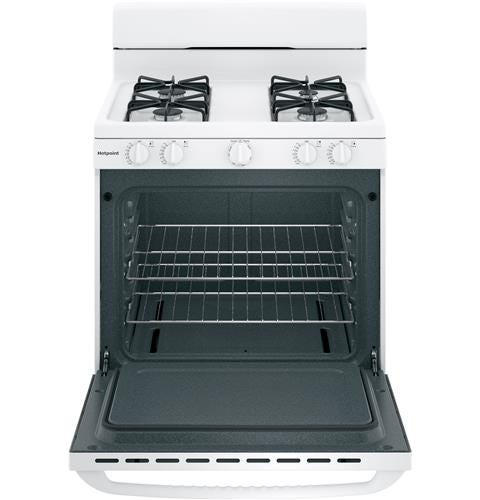 Hotpoint 30" Free-Standing Gas Range RGBS300DMWW