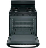 Hotpoint 30" Free-Standing Gas Range RGBS300DMBB