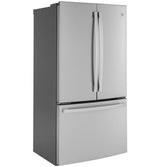 GE ENERGY STAR 23.1 Cu. Ft. Counter-Depth Fingerprint Resistant French-Door Refrigerator GWE23GYNFS