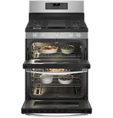 GE 30" Free-Standing Gas Double Oven Convection Range JGBS86SPSS