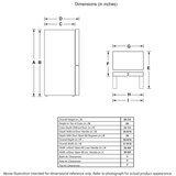 Haier 14.5 CU. FT. 4 DOOR REFRIGERATOR QJS15HYRFS