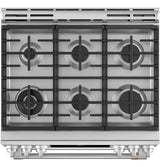 Café 30" Slide-In Front Control Dual-Fuel Double Oven with Convection Range C2S950P2MS1