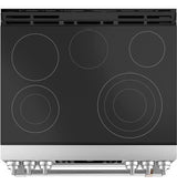 Café™ 30" Slide-In Front Control Radiant and Convection Double Oven Range CES750P2MS1