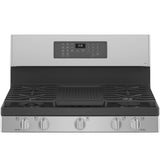 GE Profile 30 Inch Smart Freestanding Gas Range with 5 Burners PGB935YPFS