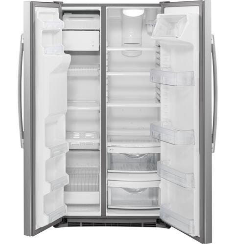 GE 21.9 Cu. Ft. Counter-Depth Side-By-Side Refrigerator GZS22DSJSS