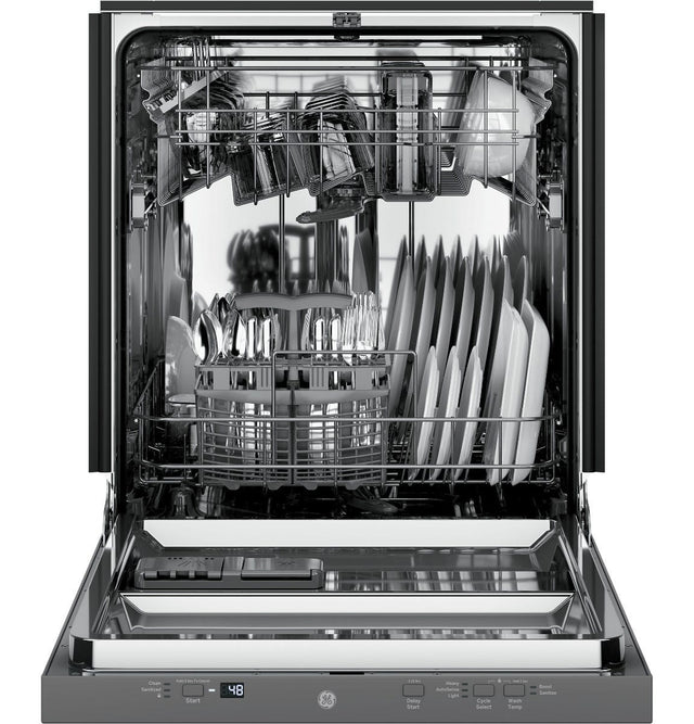 GE ADA COMPLIANT STAINLESS STEEL INTERIOR DISHWASHER WITH SANITIZE CYCLE GDT226SILII