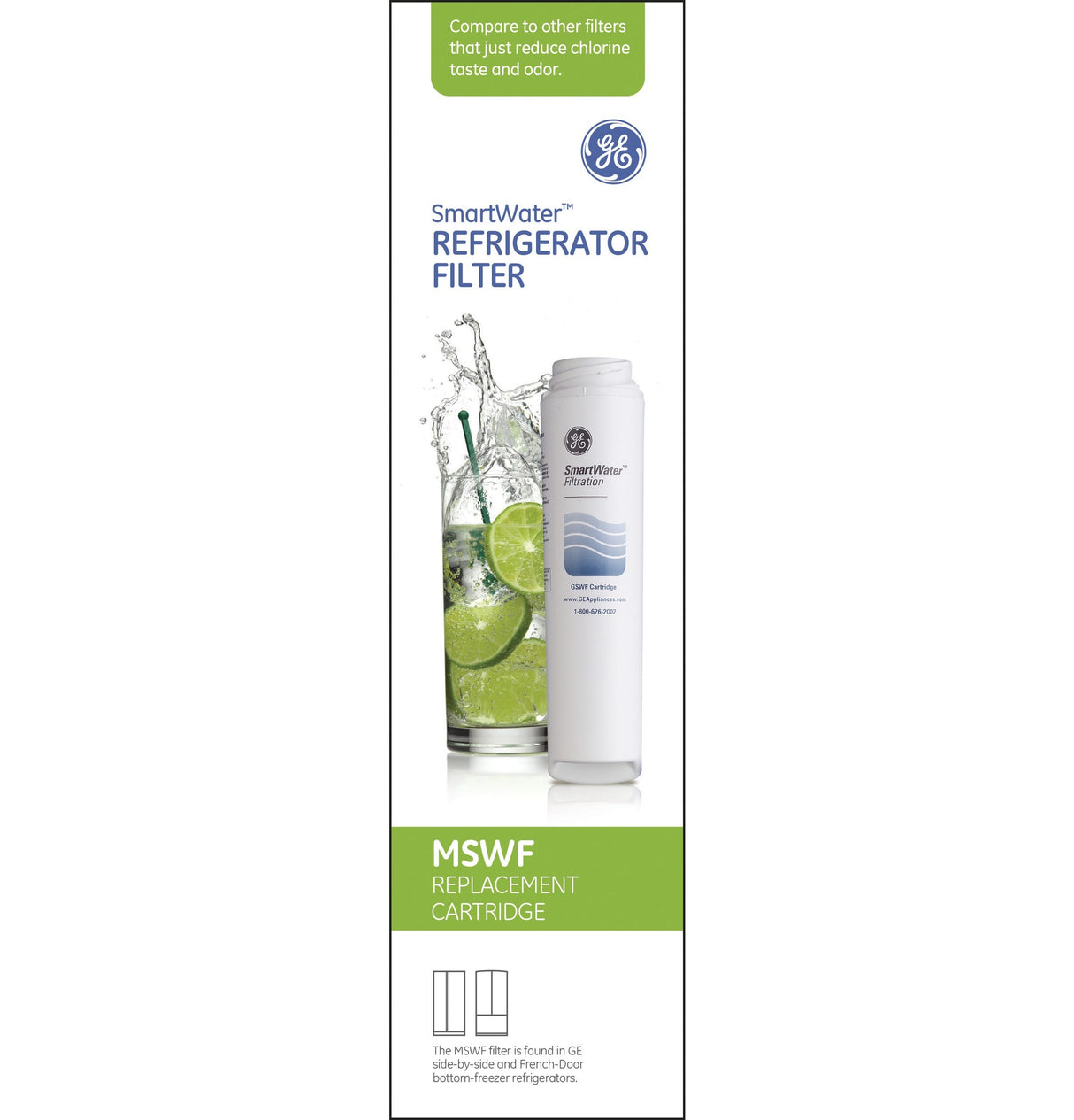 GE® Refrigerator Water Filter 3 Pack MSWF3PK