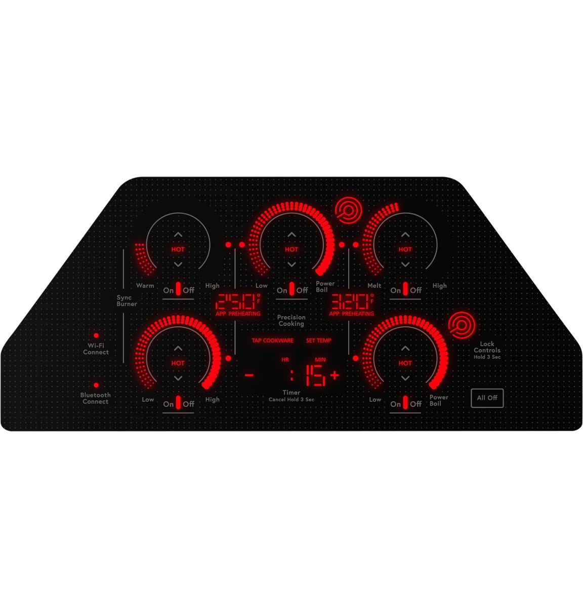 Café 36" Touch-Control Electric Cooktop CEP90361TBB