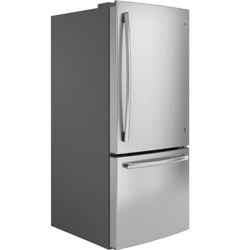 GE Series ENERGY STAR 20.9 Cu. Ft. Bottom Freezer Refrigerator GDE21EYKFS