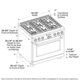 Café 36" Smart All-Gas Professional Range with 6 Burners (Natural Gas) CGY366P2TS1