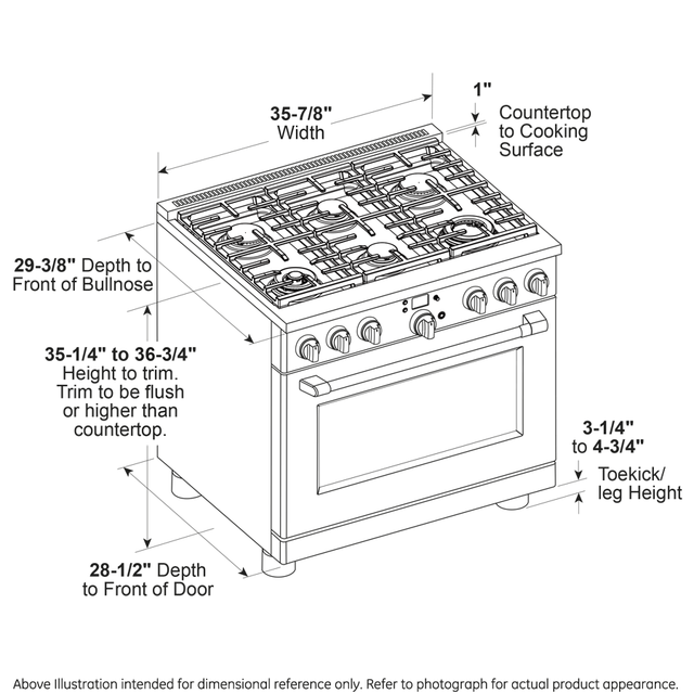 Café 36" Smart All-Gas Professional Range with 6 Burners (Natural Gas) CGY366P3TD1