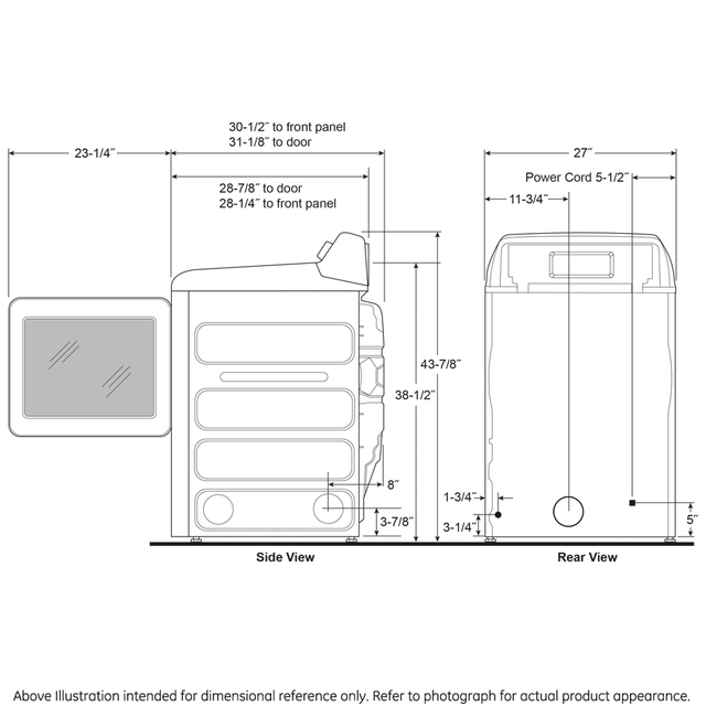 GE Profile 7.3 cu. ft. Capacity Smart Electric Dryer with Fabric Refresh PTD90E-Royal Sapphire Blue