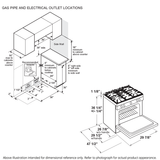 GE Profile 30" Smart Dual Fuel Slide-In Front-Control Fingerprint Resistant Range P2S930YPFS