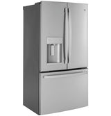 GE ENERGY STAR 22.1 Cu. Ft. Counter-Depth Fingerprint Resistant French-Door Refrigerator GYE22GYNFS