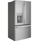 GE Profile Series ENERGY STAR 22.2 Cu. Ft. Counter-Depth French-Door Refrigerator PYE22KYNFS