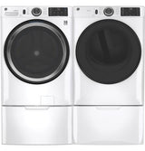 GE Long Vent 7.8 cu. ft. Capacity Smart Electric Dryer with Sanitize Cycle GFV55ESSNWW