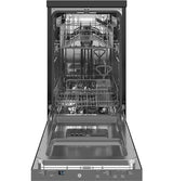 GE 18" Stainless Steel Interior Portable Dishwasher with Sanitize Cycle GPT145SSLSS