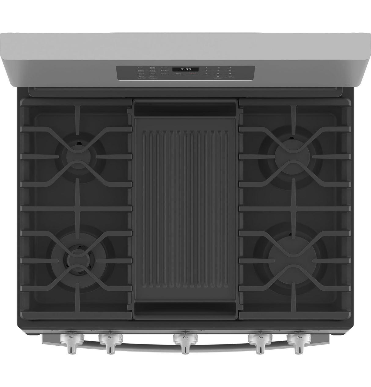 GE Profile 30 Inch Smart Freestanding Gas Range with 5 Burners PGB935YPFS