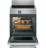 Haier 24" 2.9 Cu. Ft. Electric Free-Standing Range with Convection and Modular Backguard QAS740RMSS