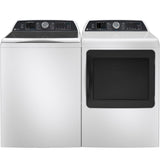 GE Profile 5.4 cu. ft. Capacity Washer with Smarter Wash Technology and FlexDispense PTW700B-White