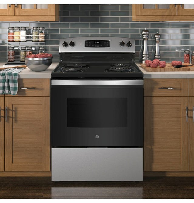 GE 30" Free-Standing Electric Range JB256RTSS