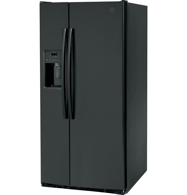 GE 23.0 Cu. Ft. Side-By-Side Refrigerator GSS23GGPBB-Black