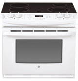 GE 30" DROP-IN ELECTRIC RANGE JD630DTWW-White