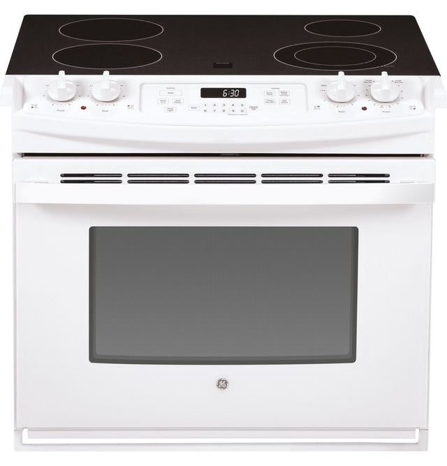 GE 30" DROP-IN ELECTRIC RANGE JD630DTWW-White